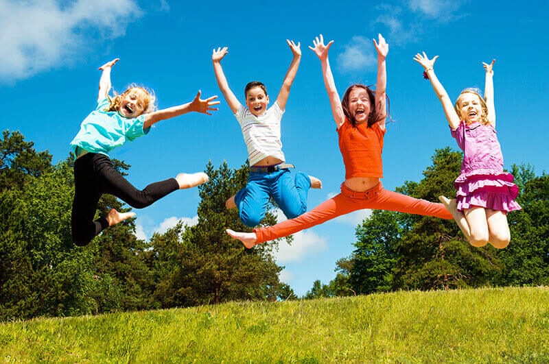Children Jumping